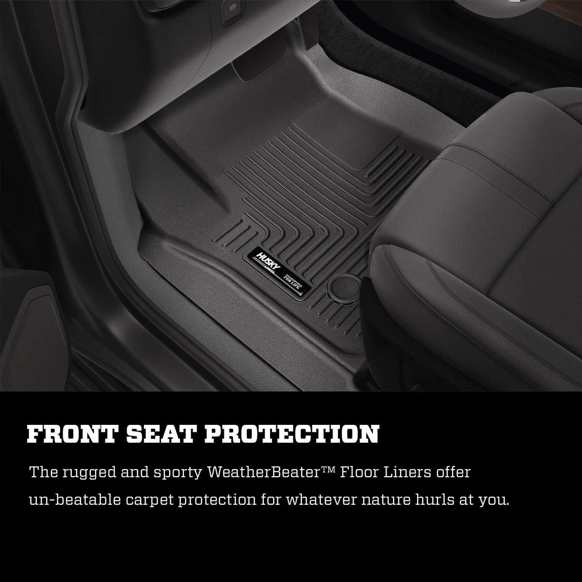 Black Front Floor Liners 2 Pcs D65219