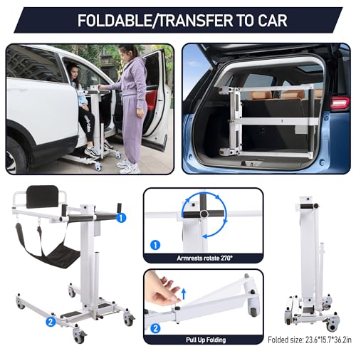 Portable Patient Transfer Chair with Soft Cushion O52940