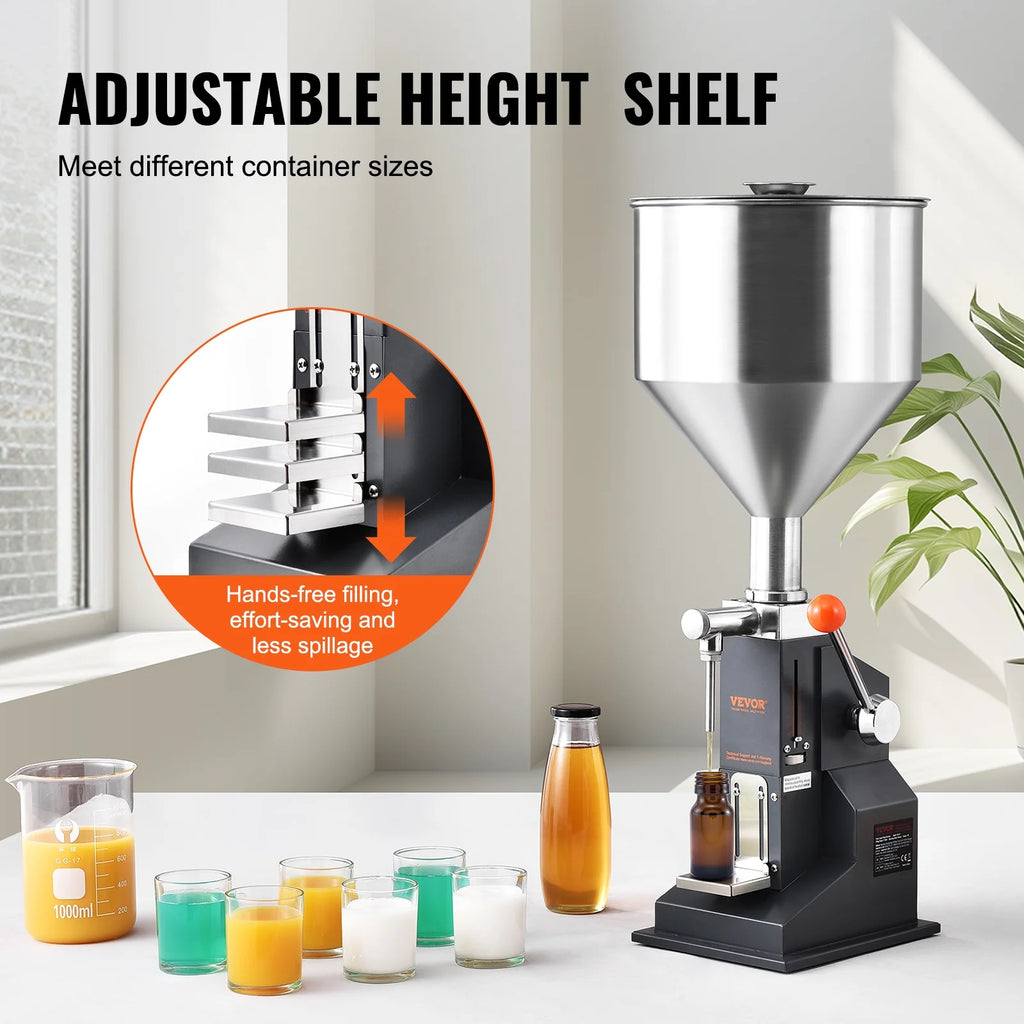 Manual Liquid Filling Machine 5-100ml Adjustable S10962