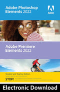 Photoshop Elements 2022 & Premiere Elements 2022 PC Code Software Pack of 2 B70323