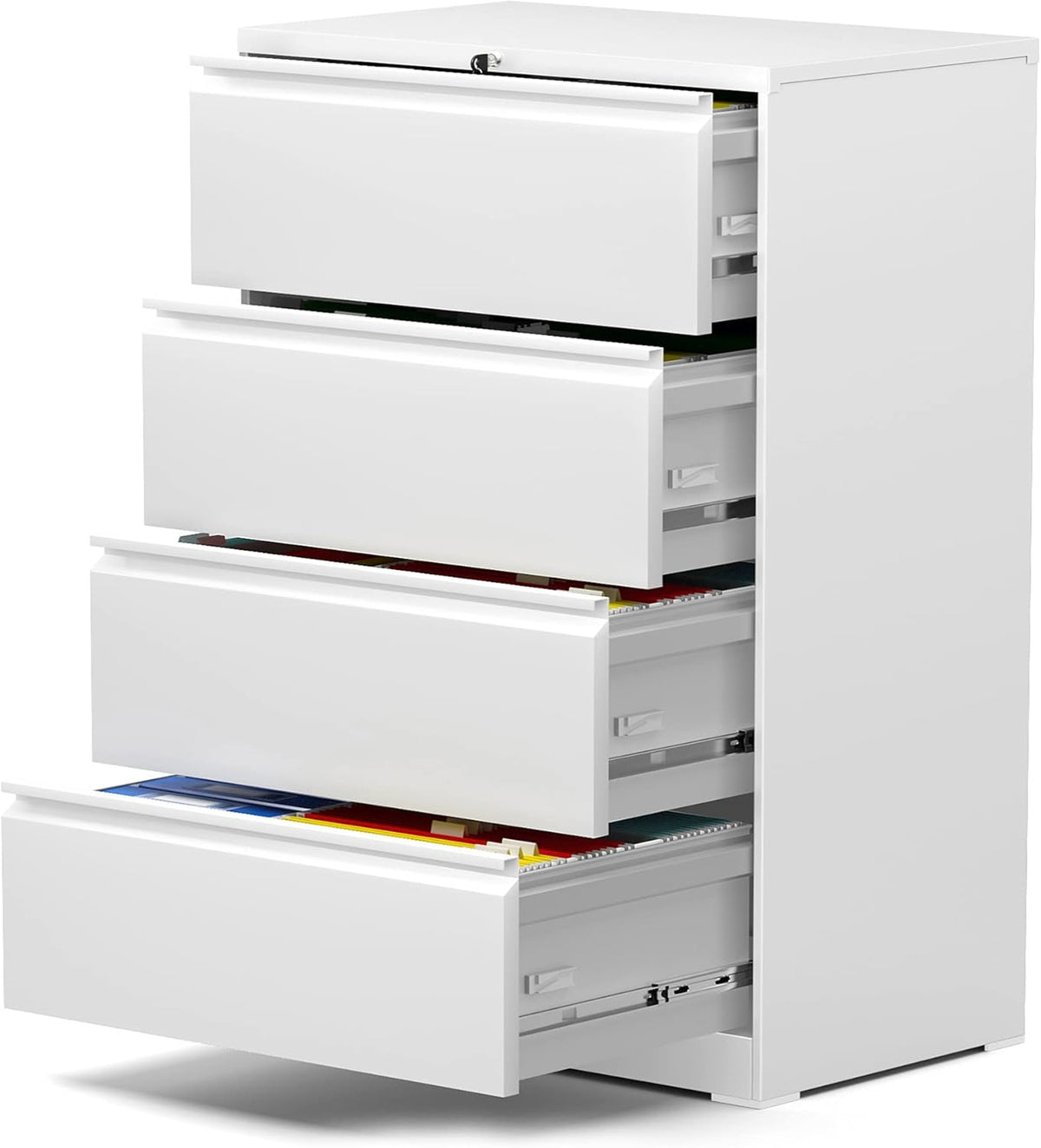 Black 4 Drawer Metal File Cabinet Y833298