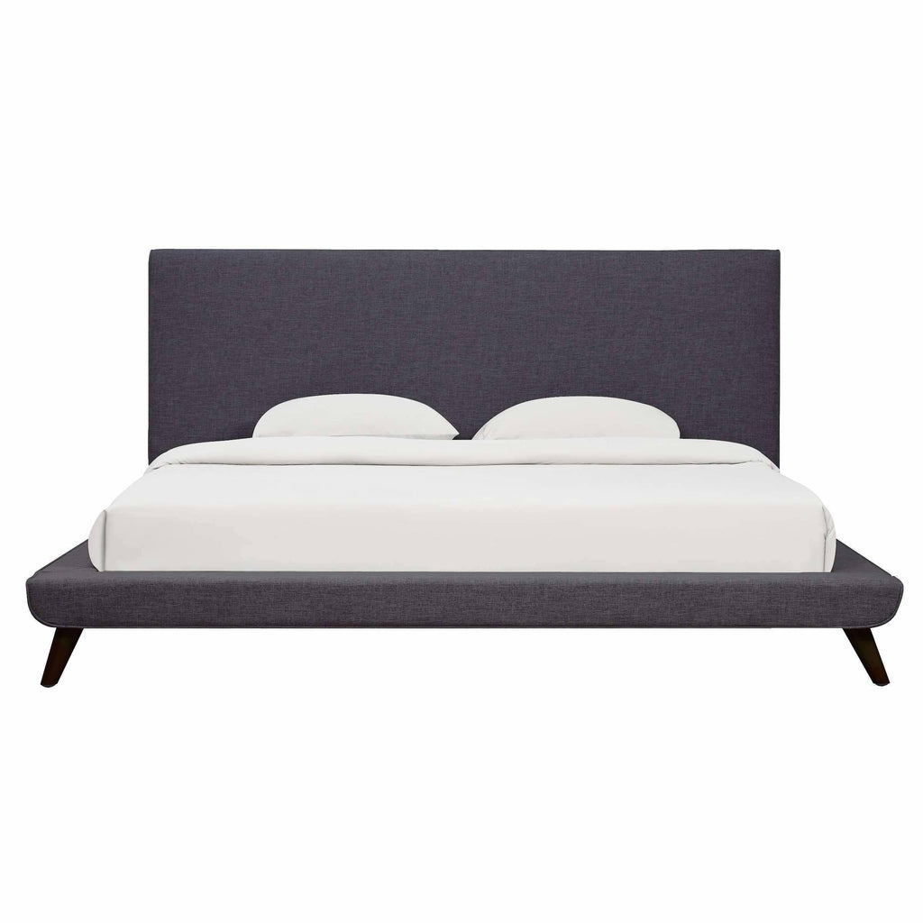 Grey Linen Full Bed N398