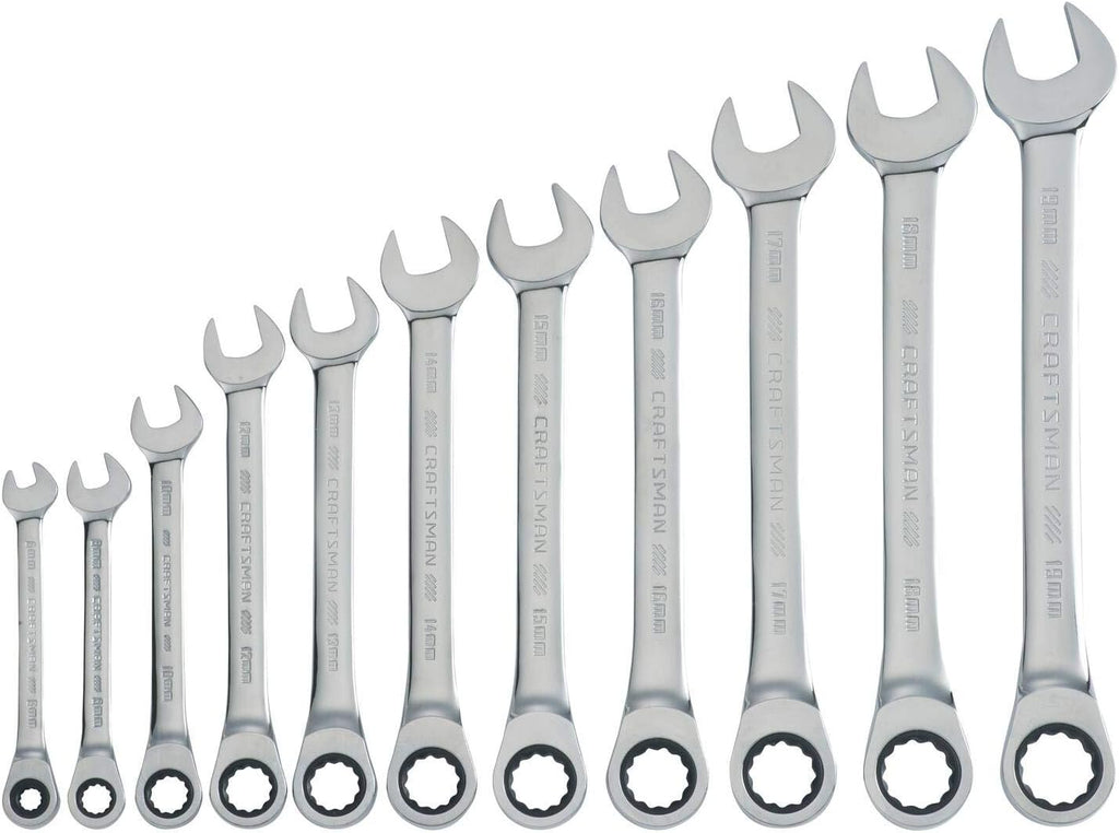 11-Piece Metric Ratcheting Wrench Set Z337