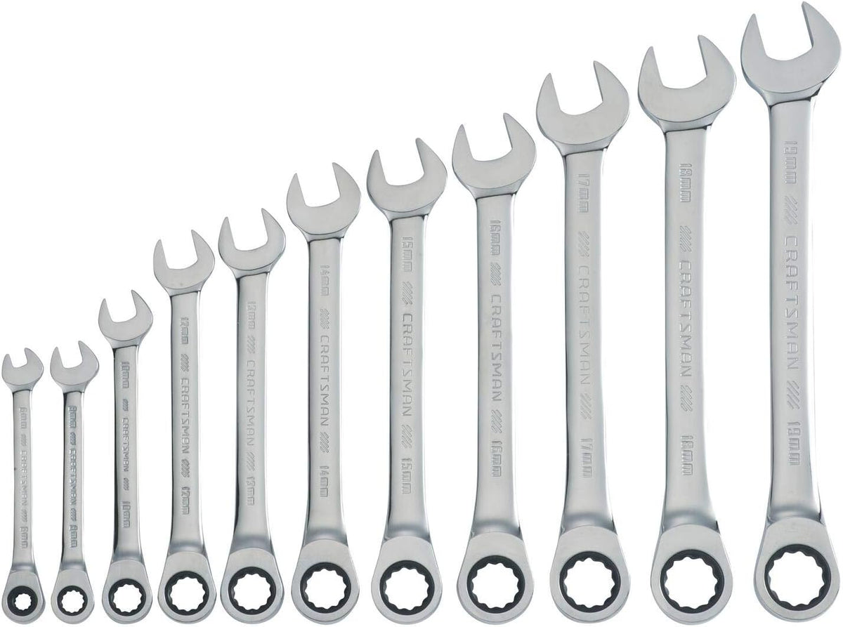 11-Piece Metric Ratcheting Wrench Set Z337