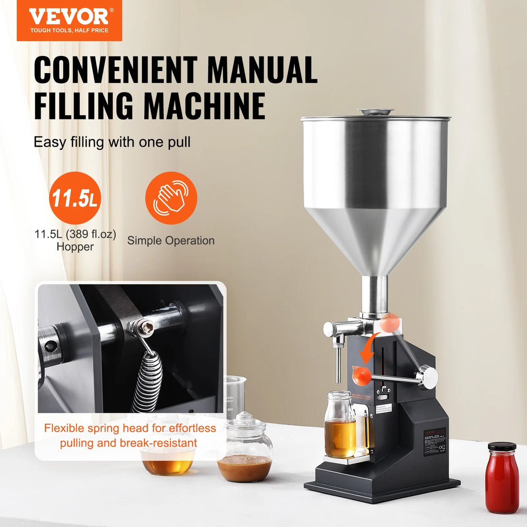 Manual Liquid Filling Machine 5-100ml Adjustable S10962