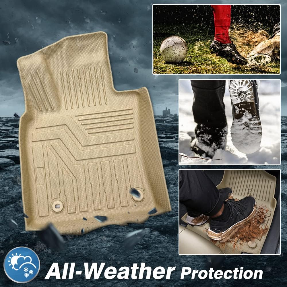 Custom Fit All Weather Floor Liners 1st and 2nd Row Mat Liner Set Z941635