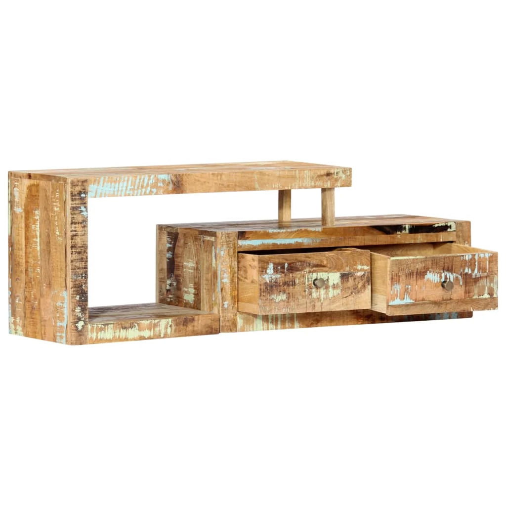 Reclaimed Wood TV Cabinet with Storage Drawers Y65161
