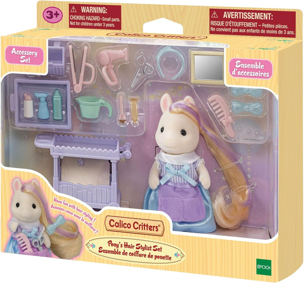 Pony's Hair Stylist Set Dollhouse Playset with Figure and Accessories W397499