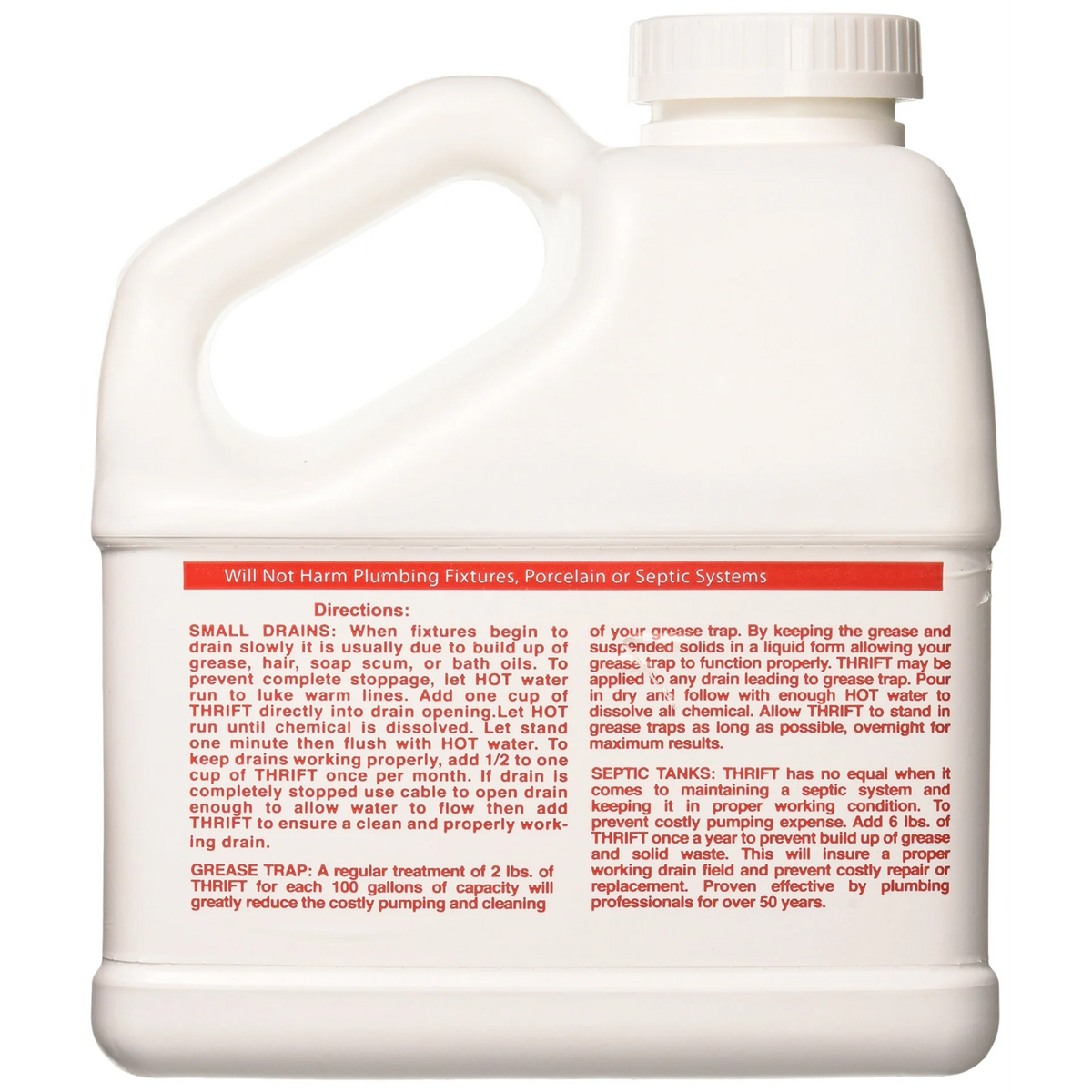 6 lb. Granular Drain Cleaner, White (Pack of 4) B9482