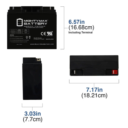 12V 18AH Sealed Lead Acid Battery R832