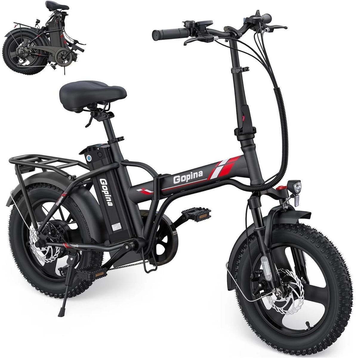 350W Fat Tire Folding Electric Bike D9515