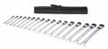 17 Pc Metric Ratcheting Wrench Set S488