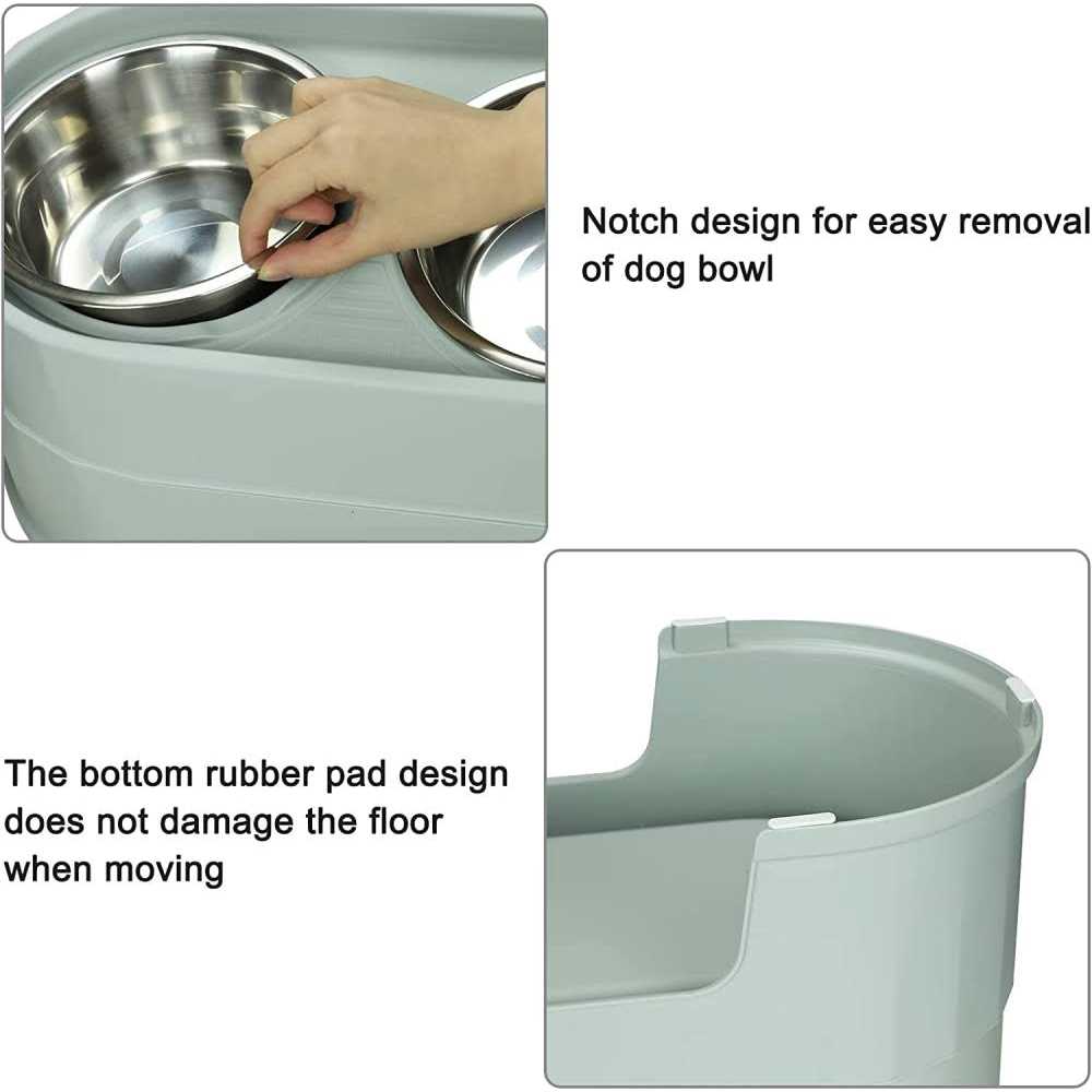 Raised Stainless Steel Dog Bowls R1361