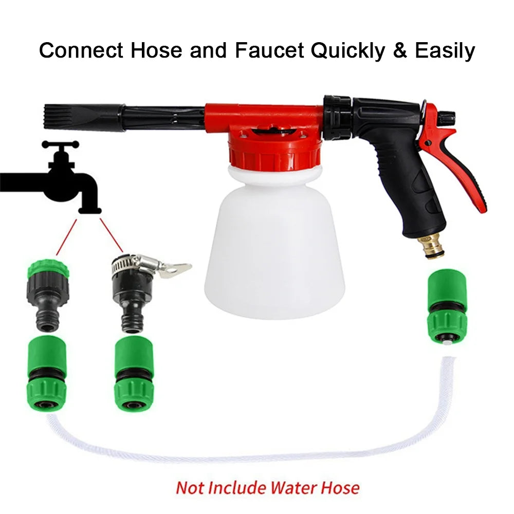 Adjustable Dial Foam Sprayer with 1 Liter Bottle J1644