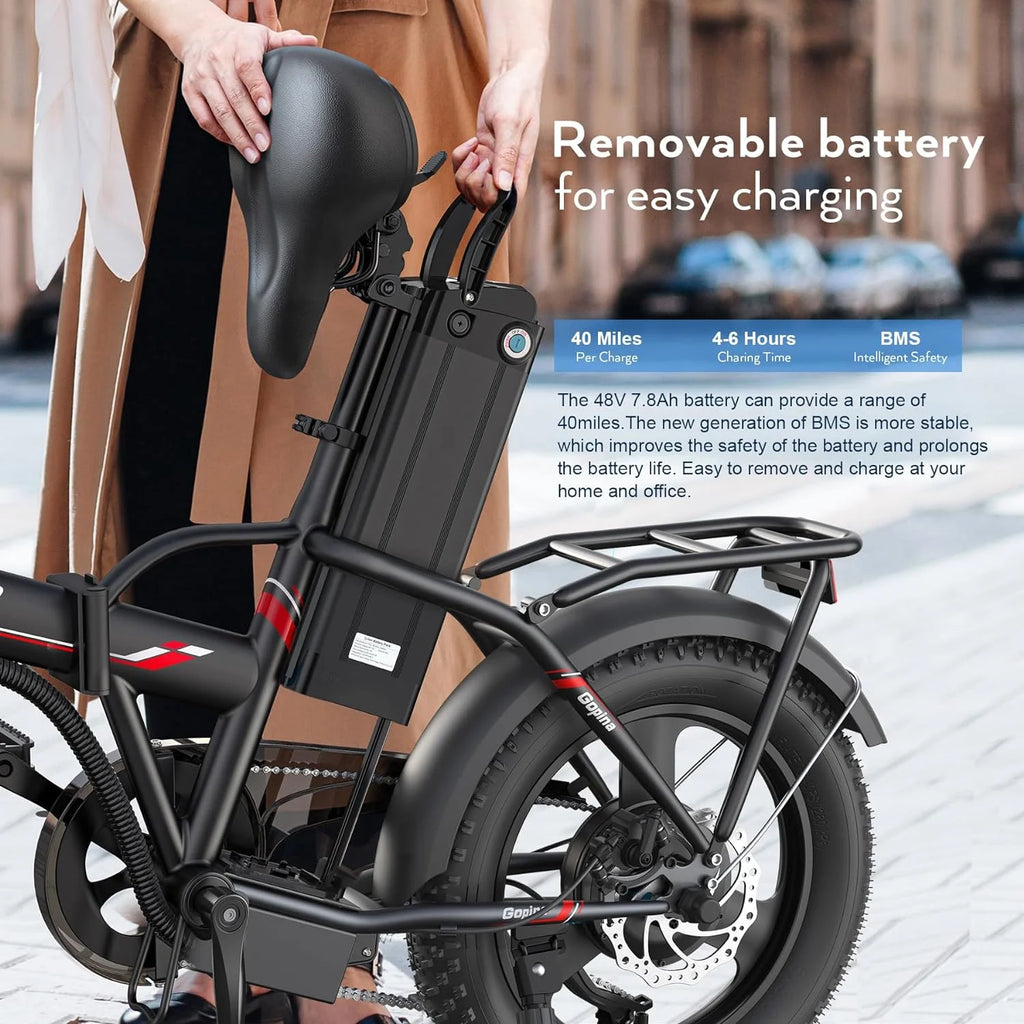 350W Fat Tire Folding Electric Bike D9515