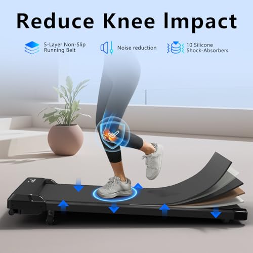 3-in-1 Walking Pad with Incline, 2.5 HP Under Desk Treadmill, 265 LBS Compact Treadmill with LED Display R33414