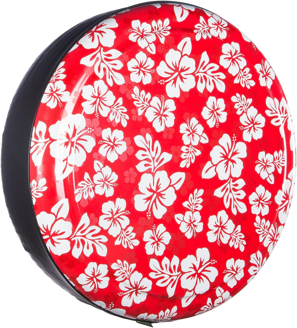Red Hawaiian Print Rigid Tire Cover L62671