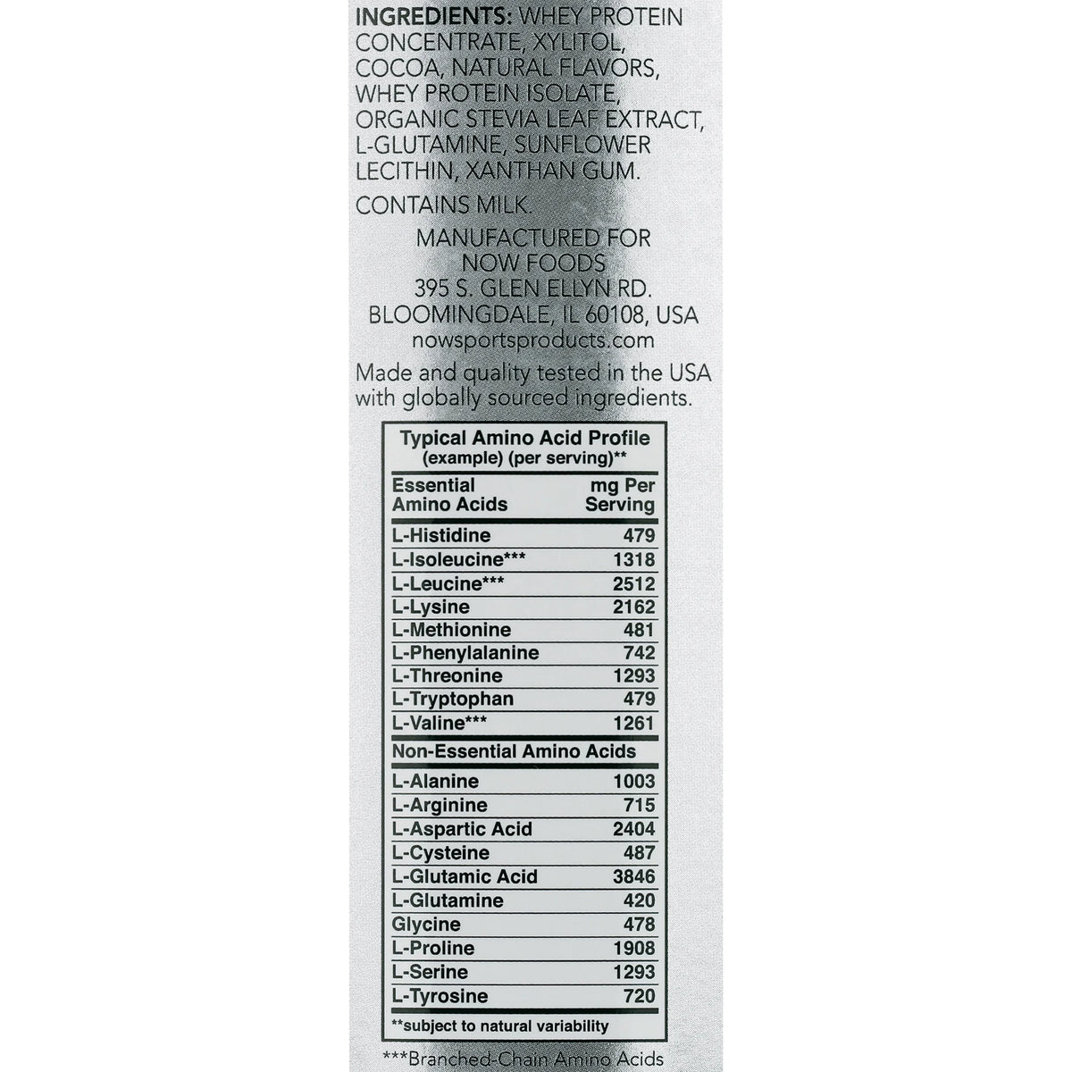Whey Protein Powder Creamy Chocolate - 2 lbs. N1975