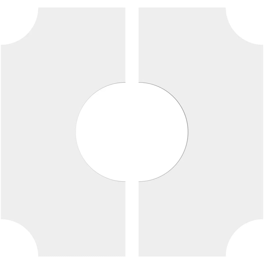 10"OD x 4"ID x 6"C x 1"P PVC Ceiling Medallion I5138