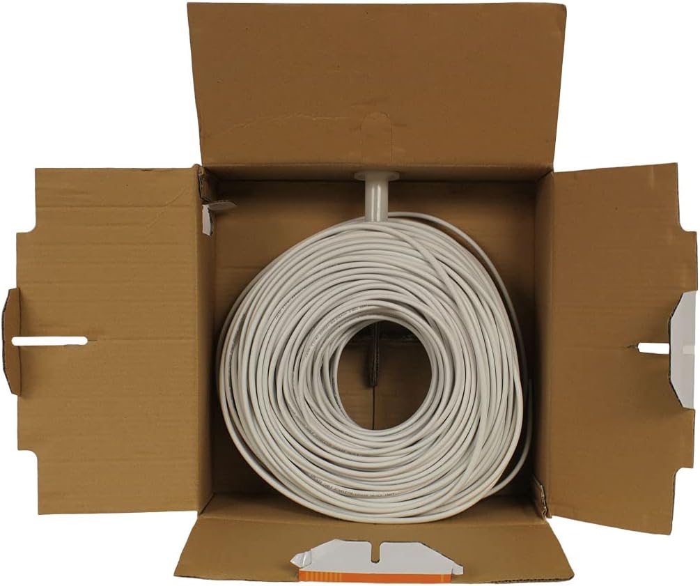 500ft 14/2 AWG 2 Conductor White Speaker Cable Wire W412