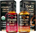 Organic Vitamin B12 & Vitamin D3 K2 Drops Y193286