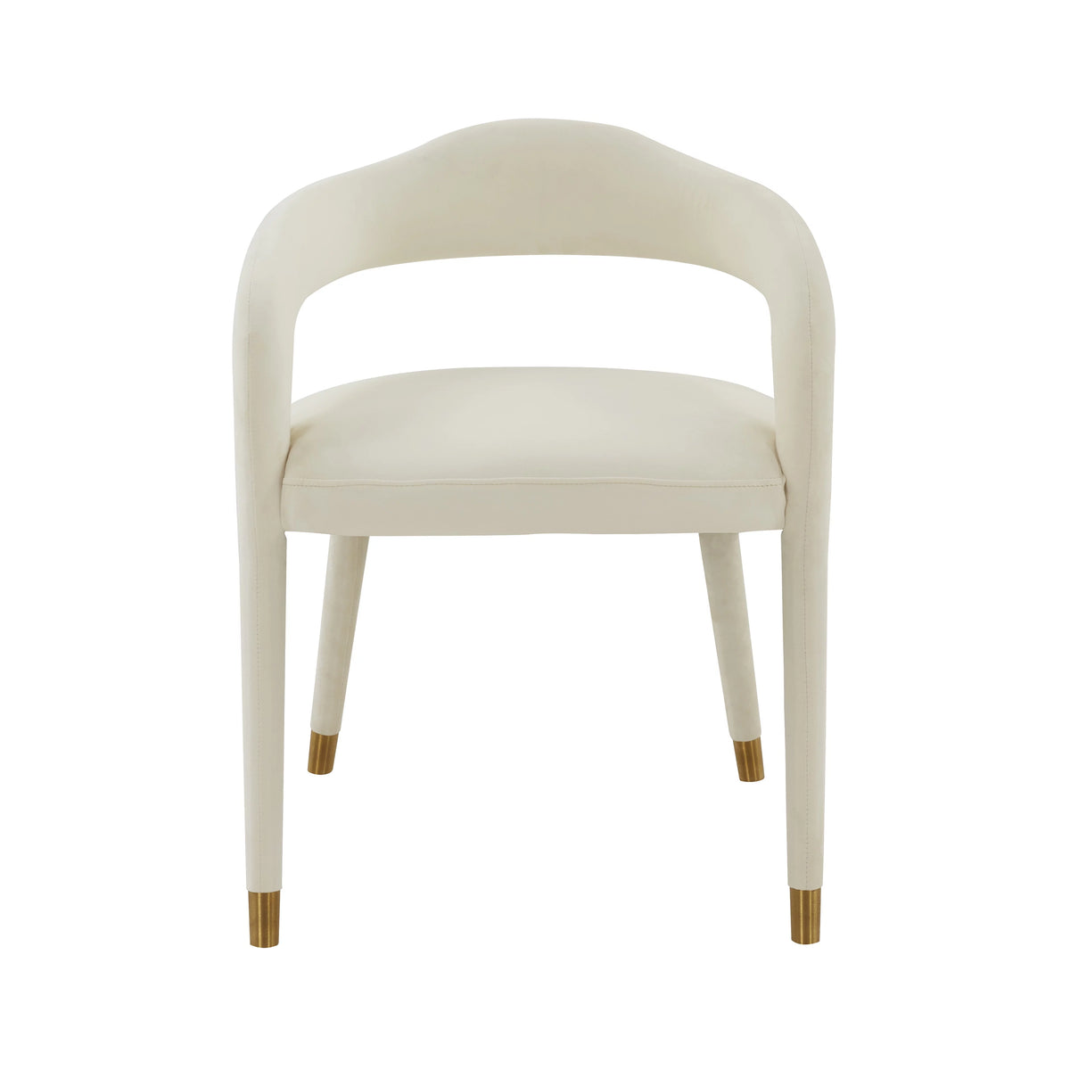Cream Velvet Dining Chair Z5503