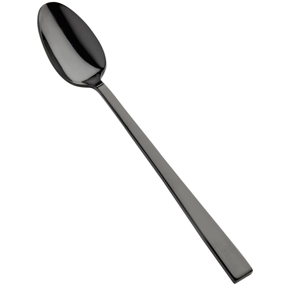 Black Stainless Steel Iced Tea Spoon U1112