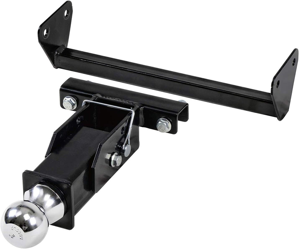 2" Inch Trailer Ball Mount Tow Hitch Heavy Duty Steel Chrome Drop-in Safety D-Pin Max Weight Capacity 5,000LBS Y478