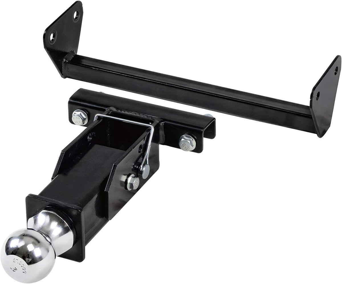 2" Inch Trailer Ball Mount Tow Hitch Heavy Duty Steel Chrome Drop-in Safety D-Pin Max Weight Capacity 5,000LBS Y478