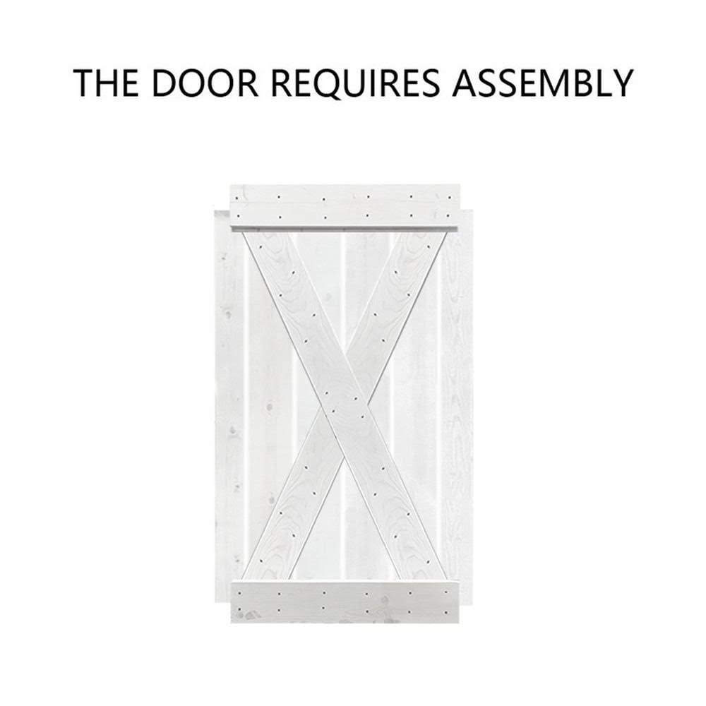 36 in. x 84 in. Solid Knotty Pine Wood Interior Sliding Barn Door Slab H7141