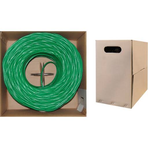 Green 1000 ft Cat5e Bulk Cable F7135