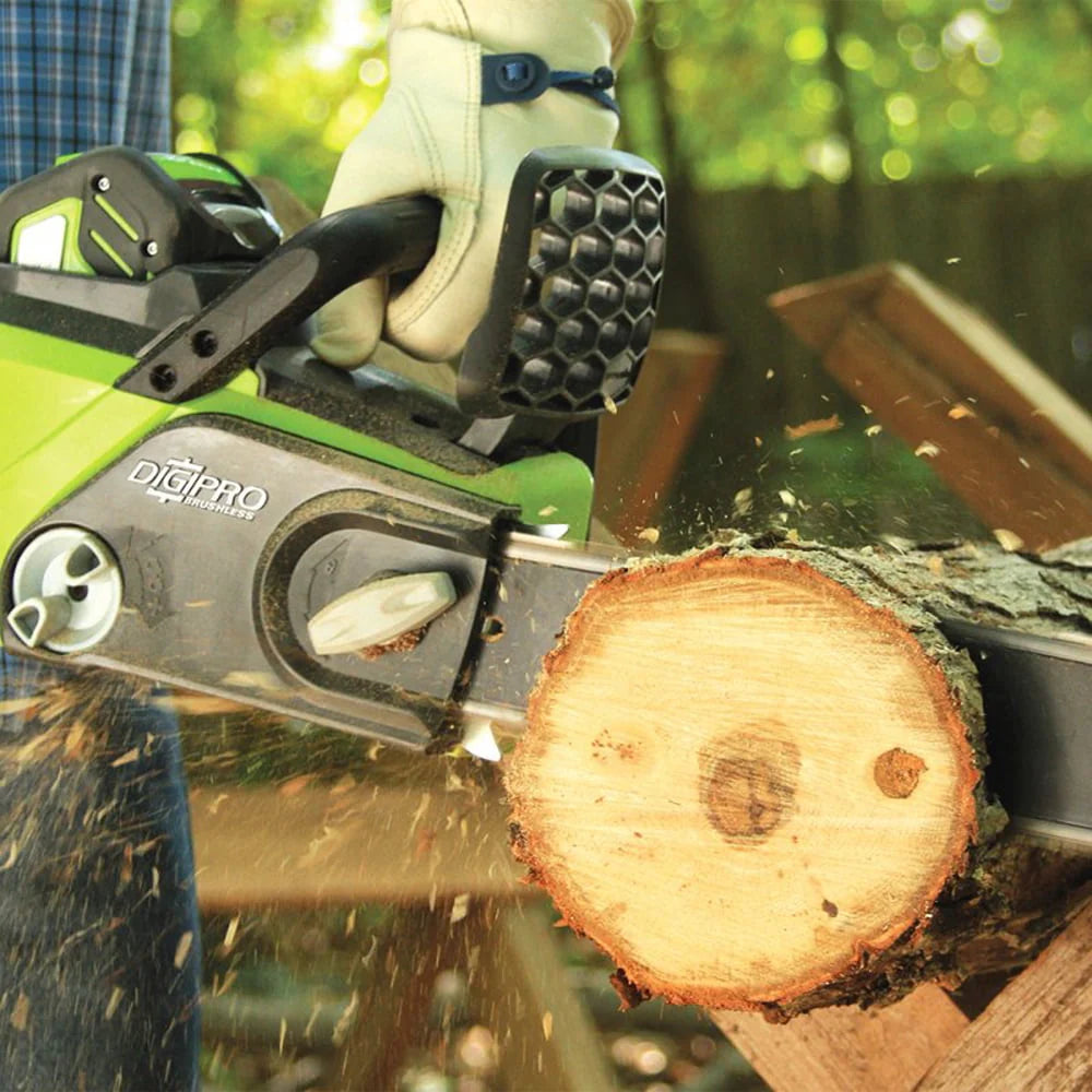 40V 16 Cordless Brushless Chainsaw with 4.0 Ah Battery and Charger P410