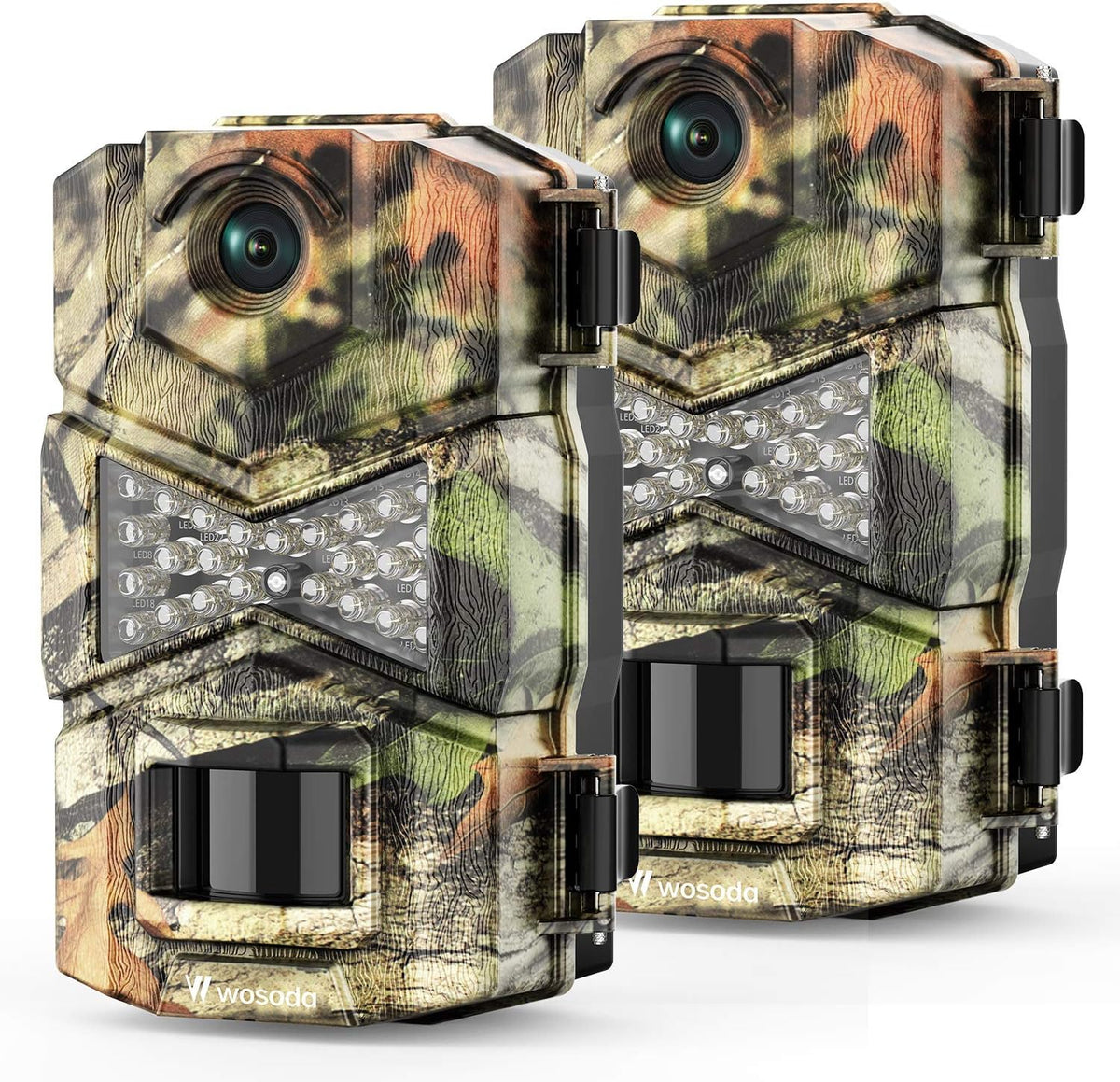 2 Pack 16MP 1080P Waterproof Trail Game Camera G175
