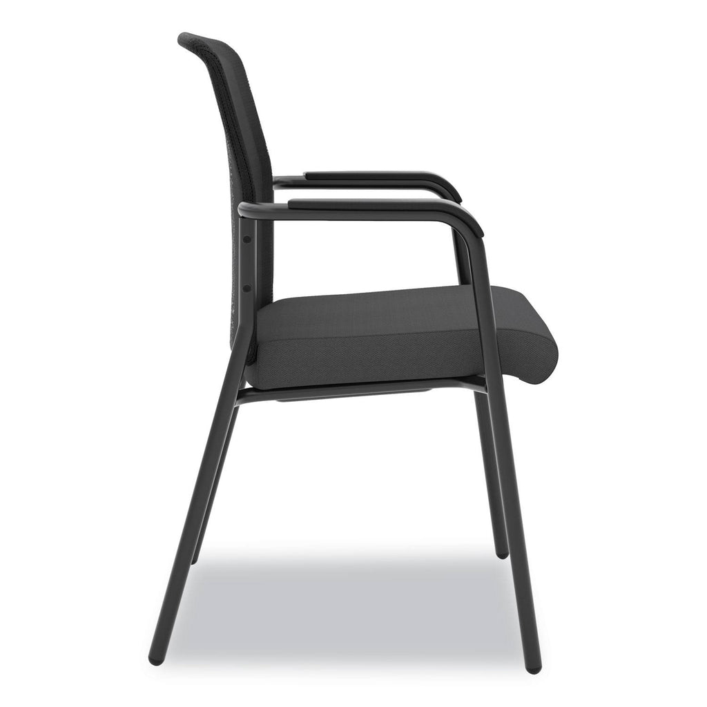 Black Mesh Back Multi-Purpose Chair with Arms P579321
