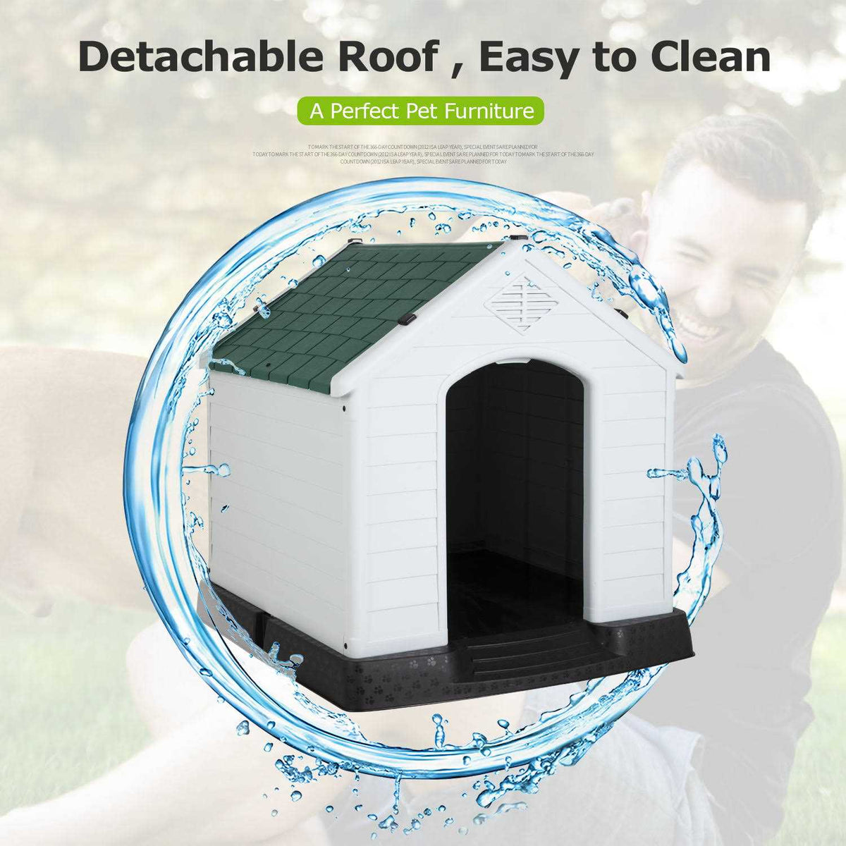 Large Insulated Plastic Dog House H809947