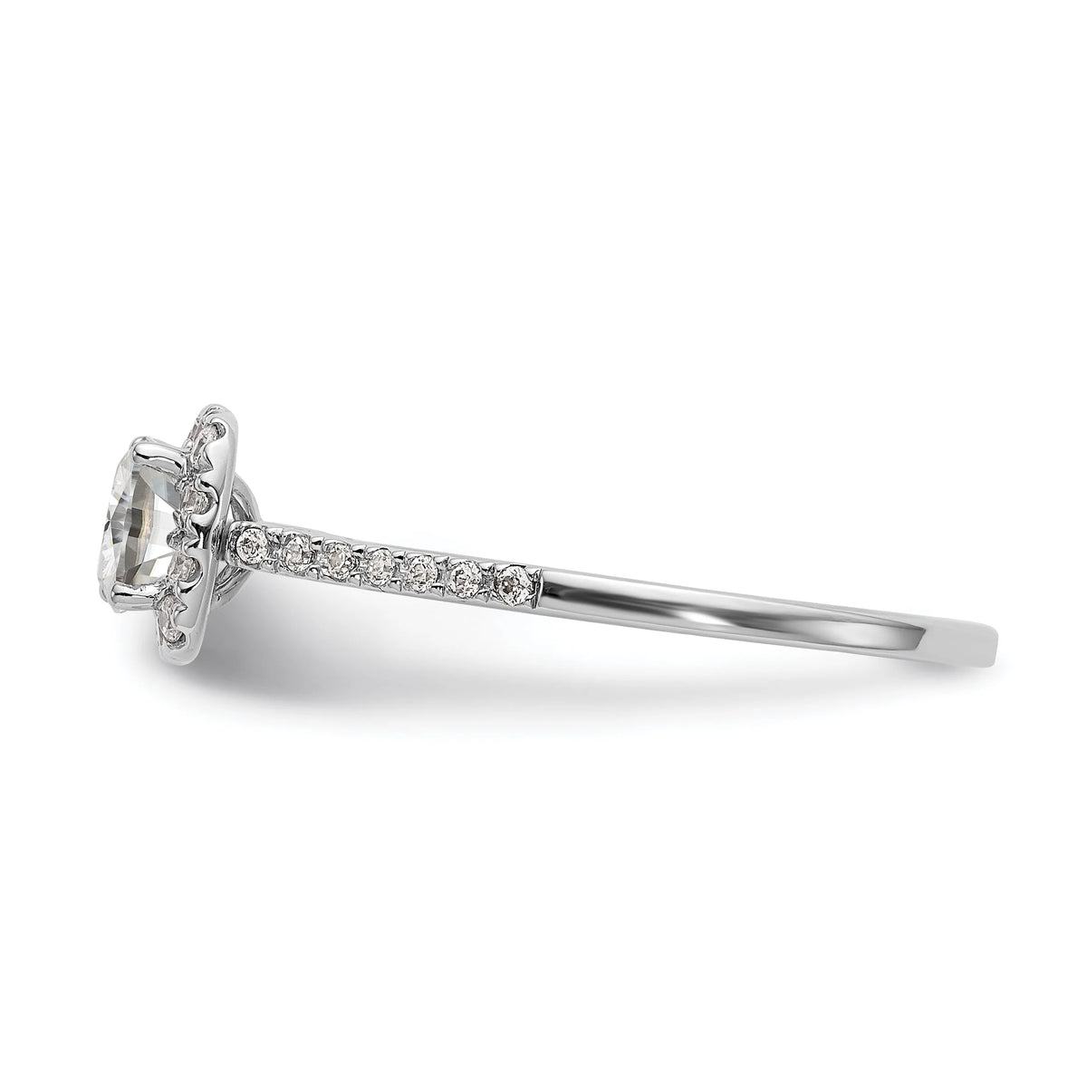 1.25ct CZ Solid 14k Cushion Halo Engagement Ring Z760337