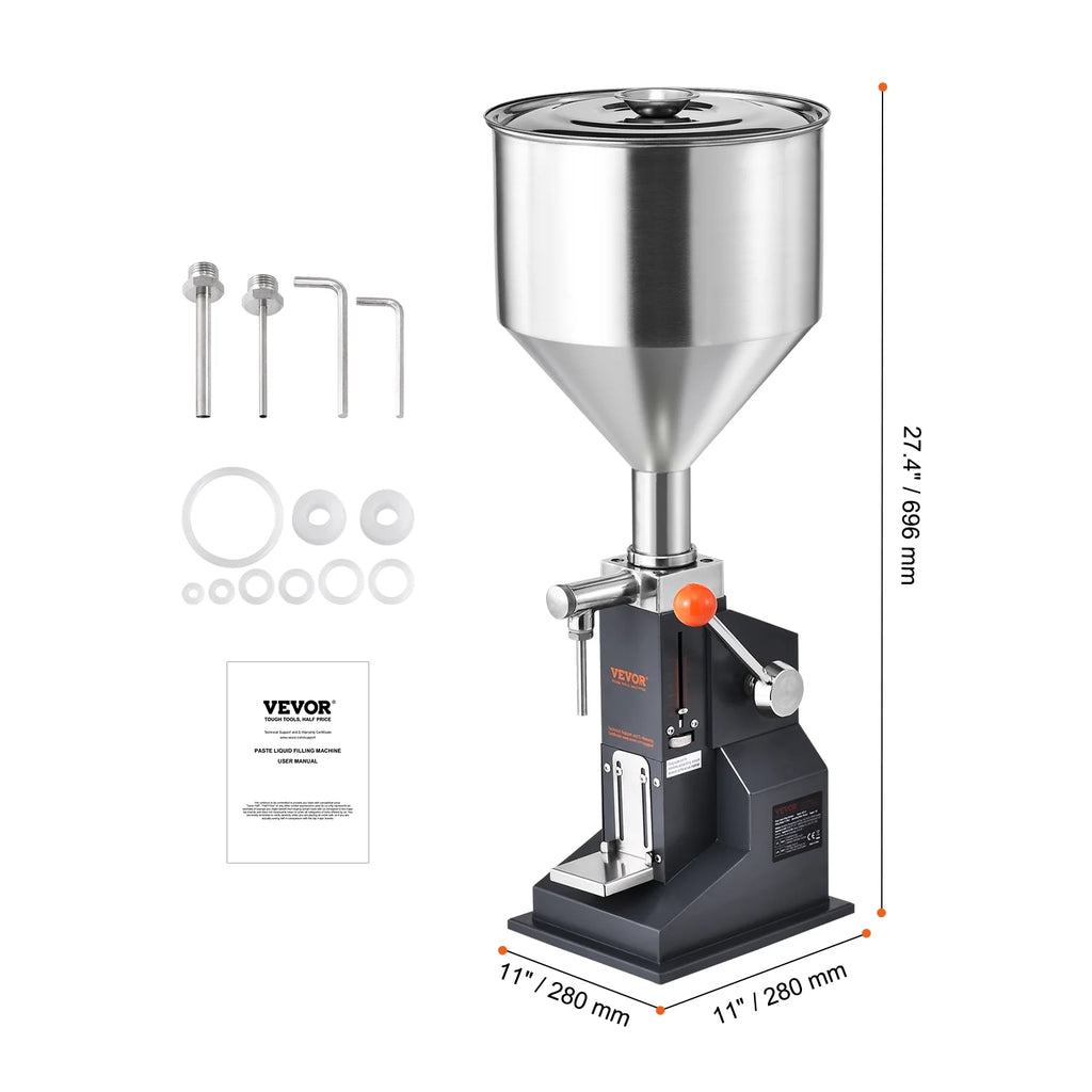 Manual Liquid Filling Machine 5-100ml Adjustable S10962