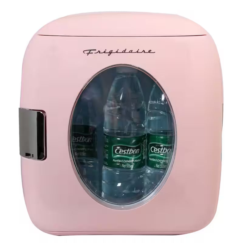 Pink Retro Mini Beverage Fridge A105477