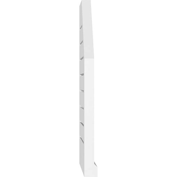 20x22W x 40x22H Octagonal Surface Mount PVC Gable Vent with Brickmould E8003