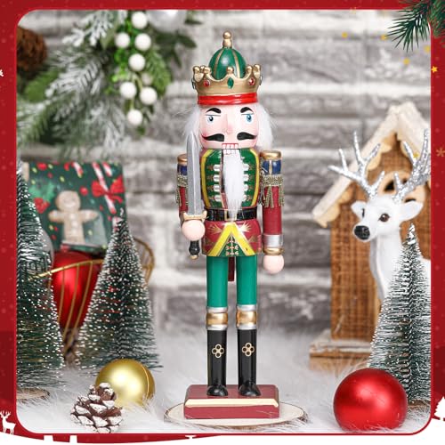 12 Inch Wooden Nutcracker Figures Christmas Decorations F359
