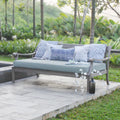 Wood Outdoor Sofa Daybed with Cushion H1714