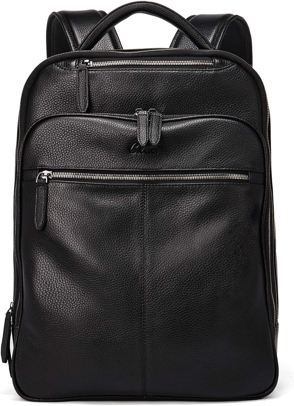 Genuine Leather Laptop Backpack Black N161606