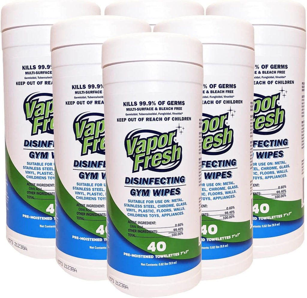 Disinfecting Gym Wipes, Plant Based Disinfectant, 240 Wipes V66444