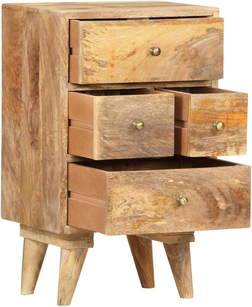Solid Mango Wood Bedside Cabinet N42600