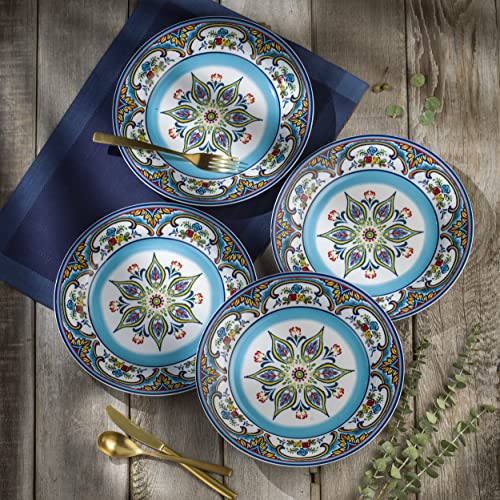 16 Piece Dinnerware Set, Service for 4, Multicolor P508