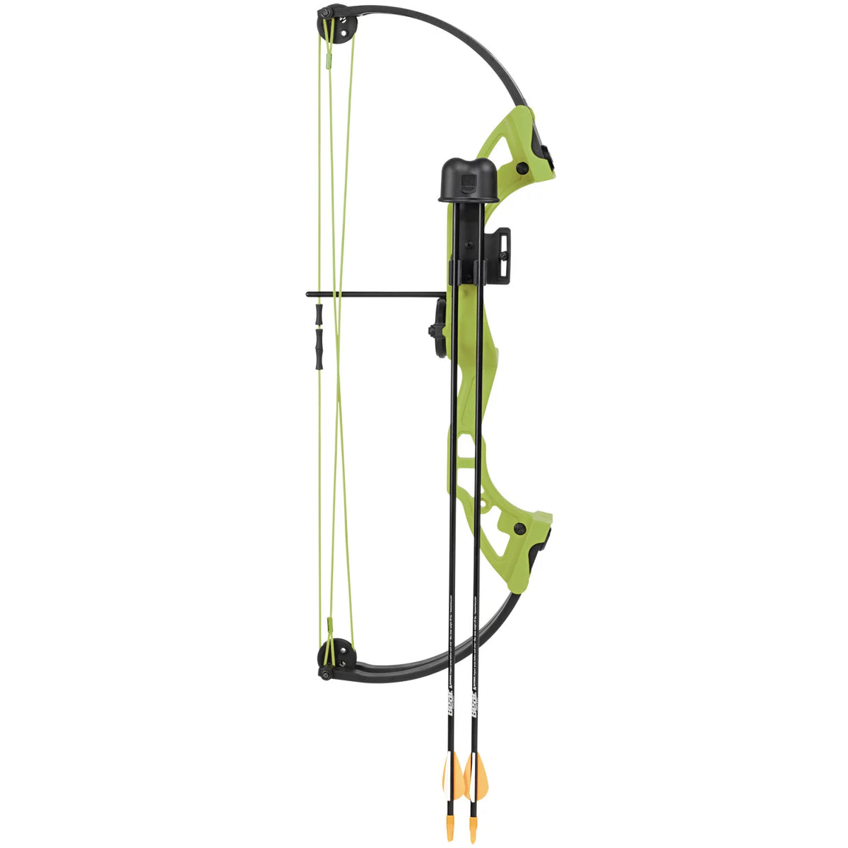 Green Youth Bow with Whisker Biscuit, Arrows, Armguard, and Arrow Quiver U737