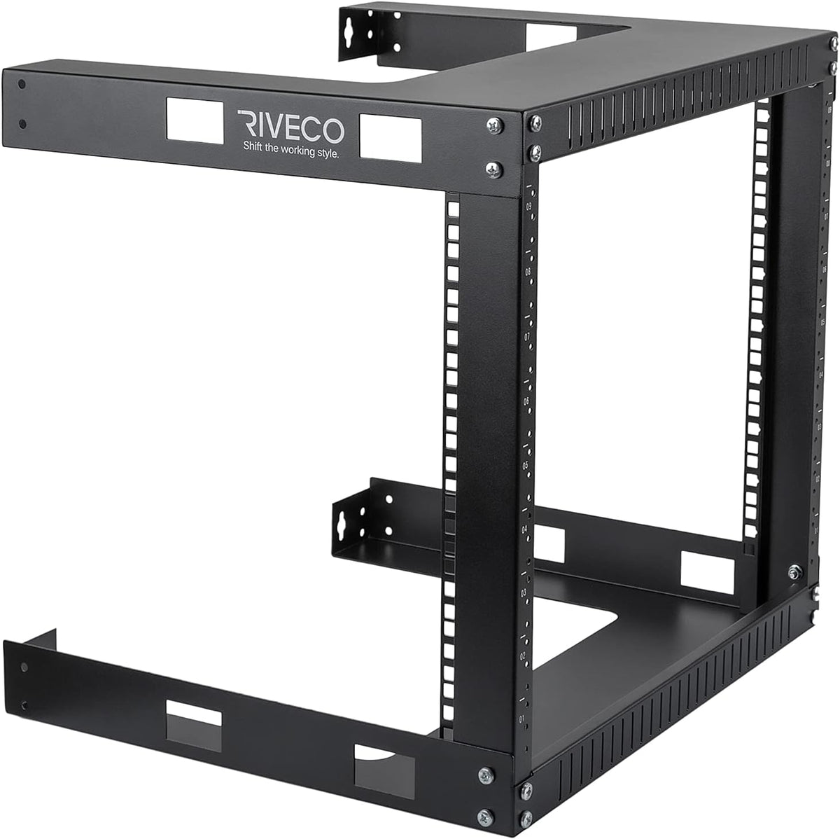 12U 19 Wall Mount Server Rack Black W12879