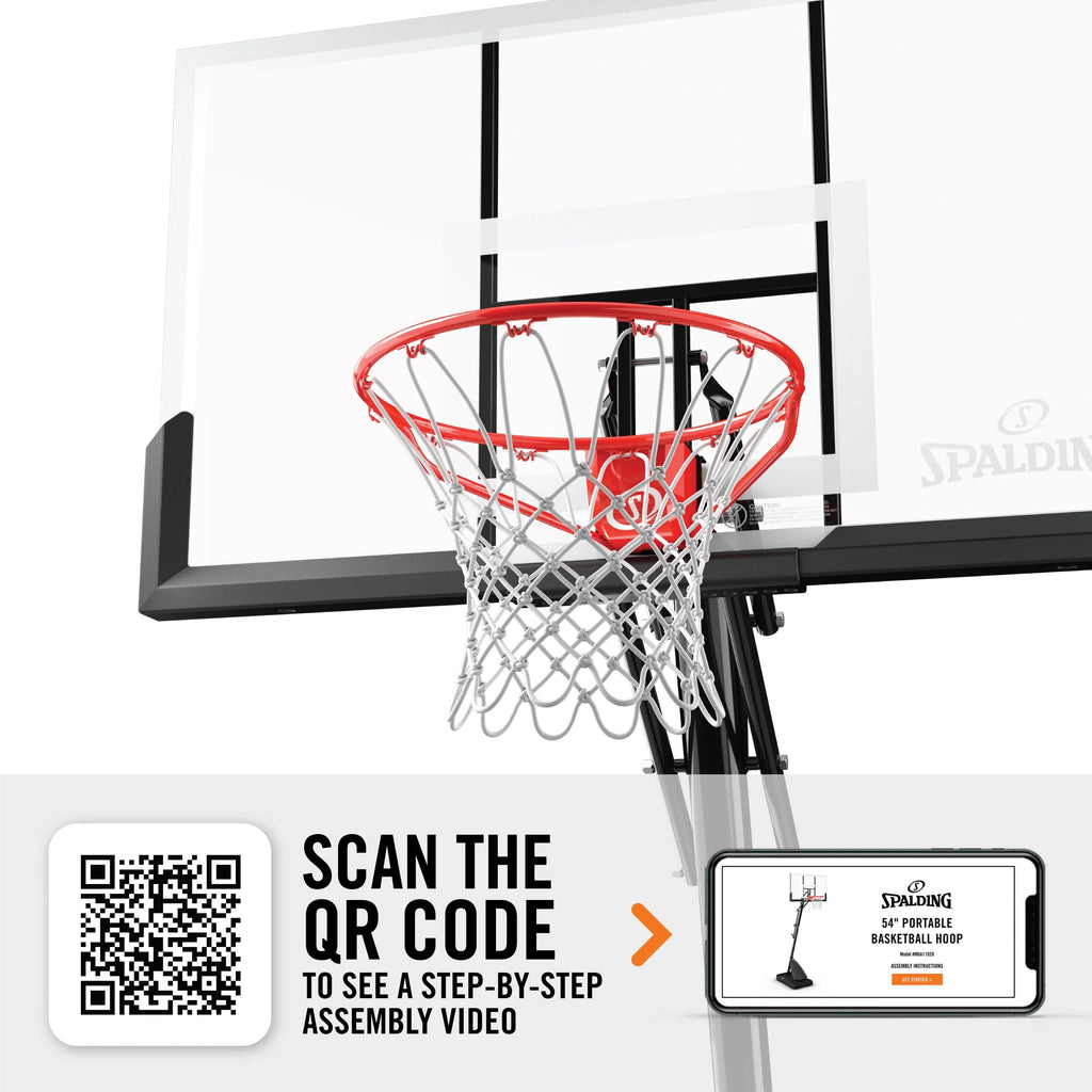 54 In. Shatter-proof Polycarbonate Portable Basketball Hoop H5126