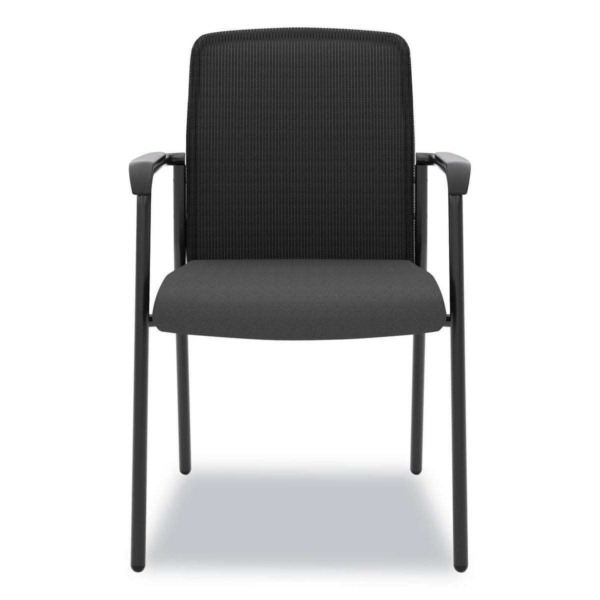 Black Mesh Back Multi-Purpose Chair with Arms P579321