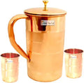 Copper Jug 1650 ML with 2 Glass 300 ML J17111
